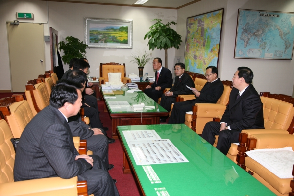중국 무순시 대표단 방문