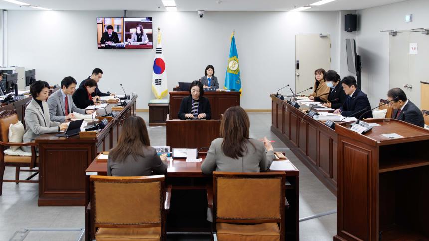 재정문화위원회 회의_제289회 임시회