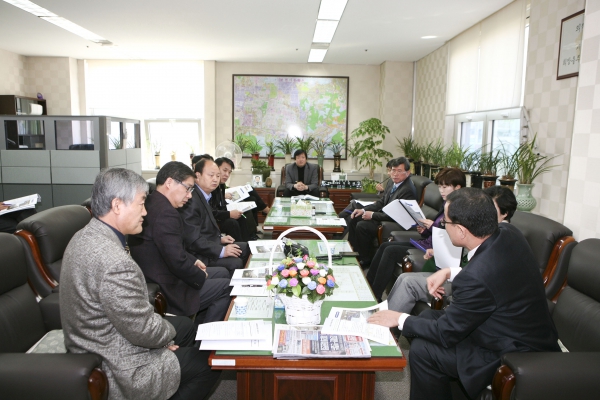 건설교통위원회 시정 현안사항 보고 및 간담회