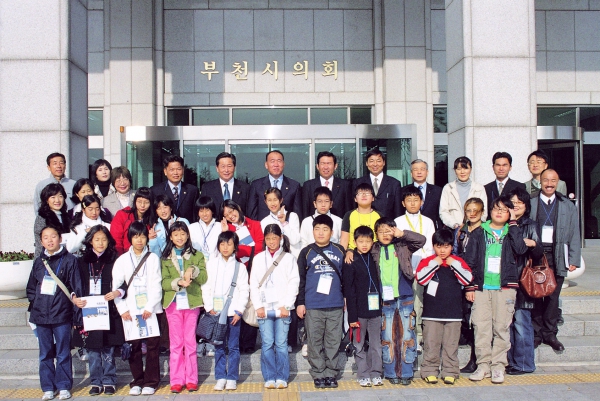 일본 오카야마시 미노소학교 일행 방문