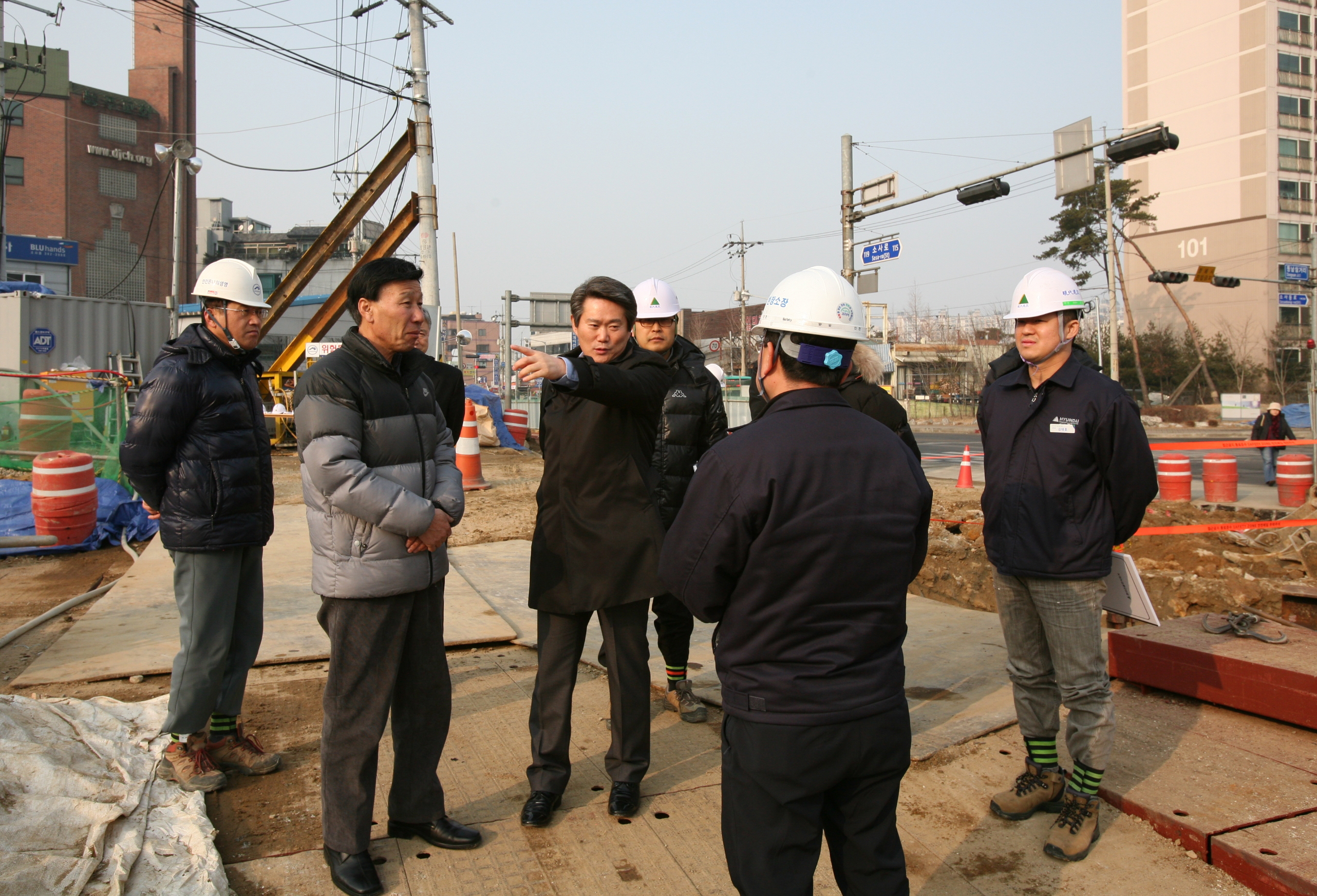 부천시의회 한선재 의장, 소사-원시 지하철 공사 현장방문 - 1